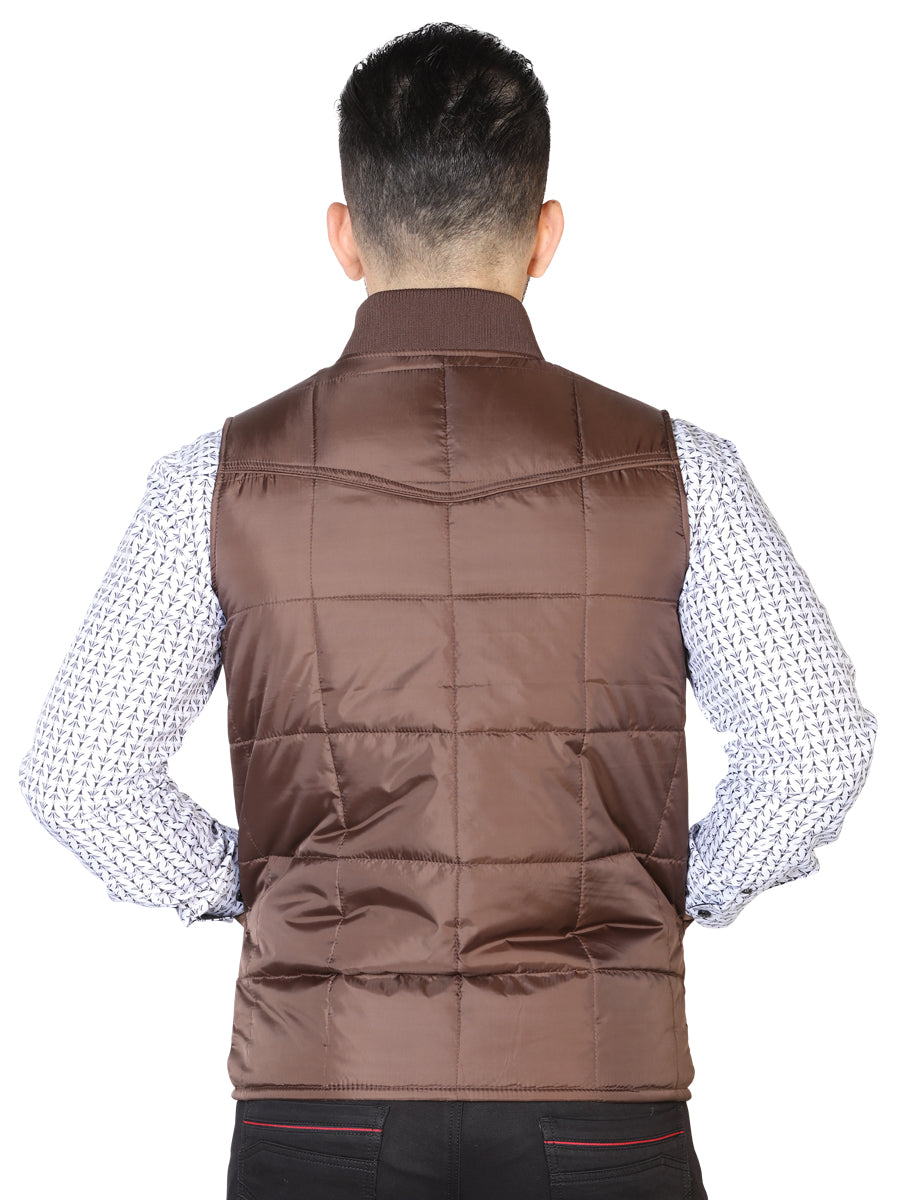 Chaleco de Hombre El General 2019-173 Casual en 100% Poliéster Color Café 43160