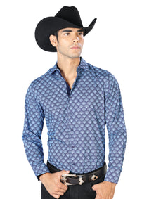 Azul Casual Manga Larga Vaquero Vaquero Camisa 43544