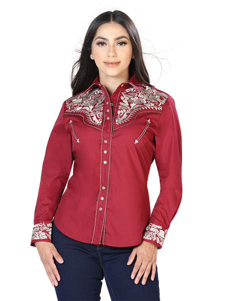 BLUSA M/ LARGA El Señor de los Cielos  60% COTTON 40% POLYESTER WINE/KHAKI 43613