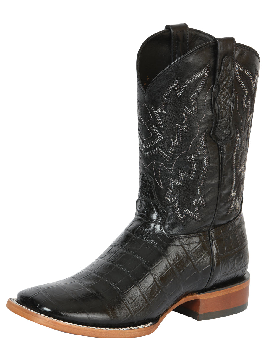Bota Vaquera de Hombre 100 Años en Piel Color Negro 43633