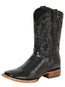 Caballero Vaquero Bota Estampado Caiman Belly 100 Años - Negro 43633