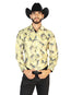 Amarillo Casual Manga Larga Camisa 43824