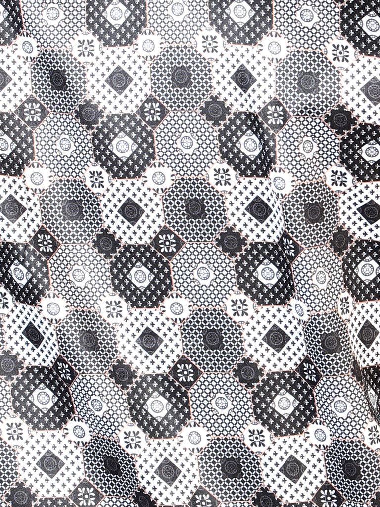 Camisa Vaquera de Hombre El Señor de los Cielos Manga Larga Casual en 97% Poliéster 3% Lycra Color Negro/Gris 43939