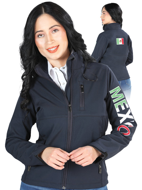 Chamarra El General Bonded Fleece Woman 100% Poliéster Navy 44131