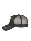 Sombrero Vaquero de Hombre El General en Tela Color Negro/Amarillo 44374