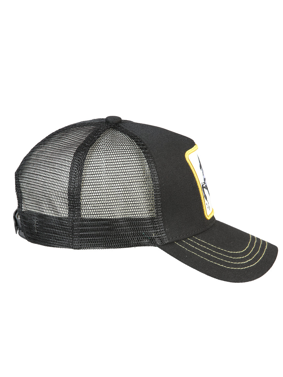 Sombrero Vaquero de Hombre El General en Tela Color Negro/Amarillo 44374