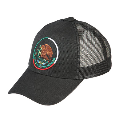 Gorra El General Mexico-escudo Tela Negro/tricolor 44375