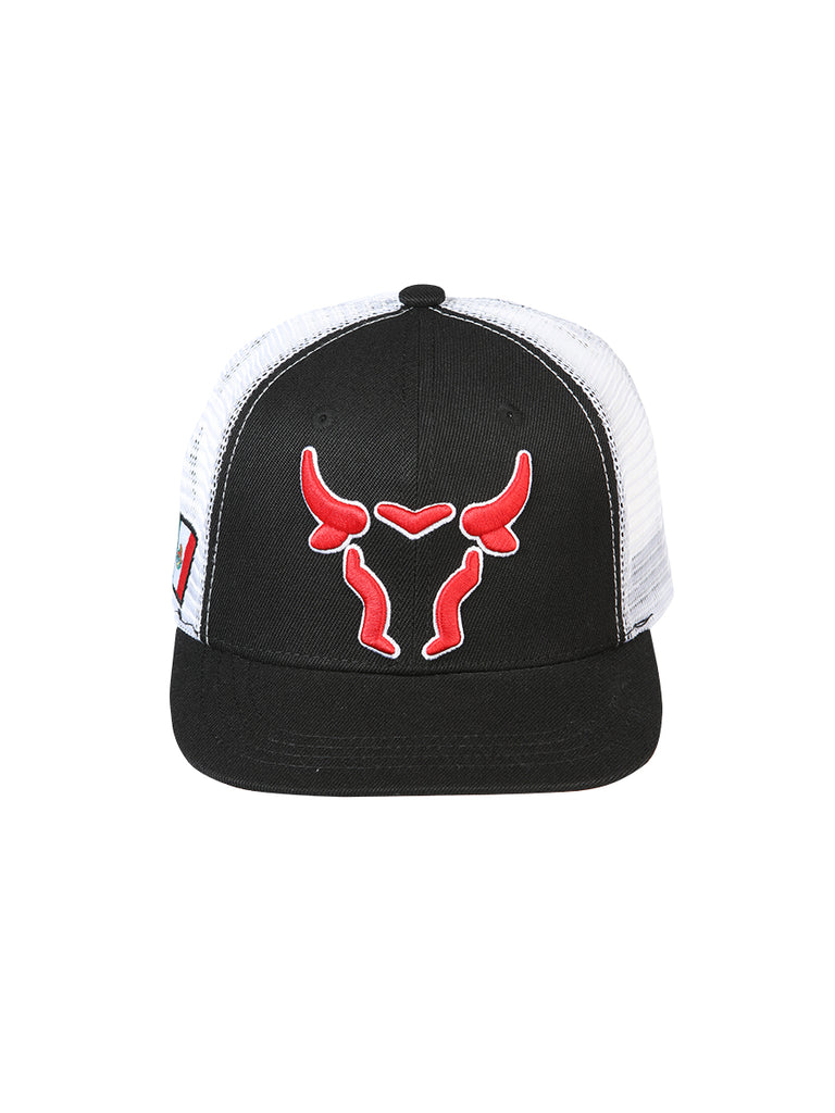 Sombrero Vaquero de Hombre El General en Tela Color Negro/Blanco 44377