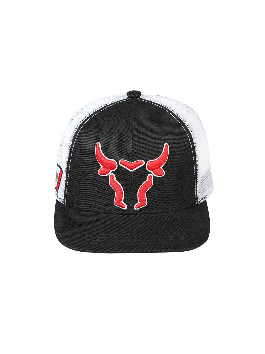 Sombrero Vaquero de Hombre El General en Tela Color Negro/Blanco 44377