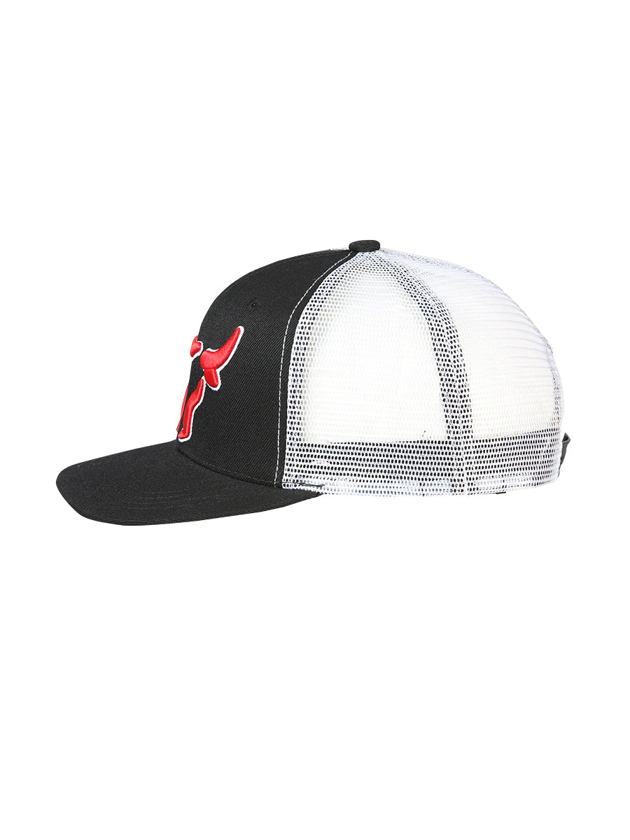 Sombrero Vaquero de Hombre El General en Tela Color Negro/Blanco 44377