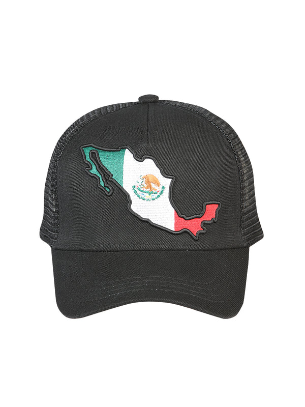Sombrero Vaquero de Hombre El General en Tela Color Negro/Tricolor 44381