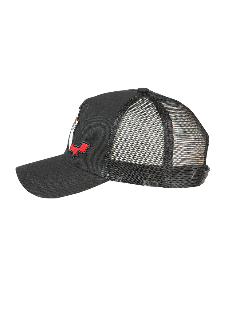Sombrero Vaquero de Hombre El General en Tela Color Negro/Tricolor 44381