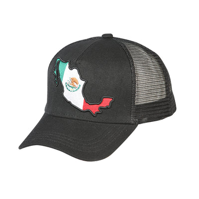 Gorra El General Mapa Tela Negro/tricolor 44381