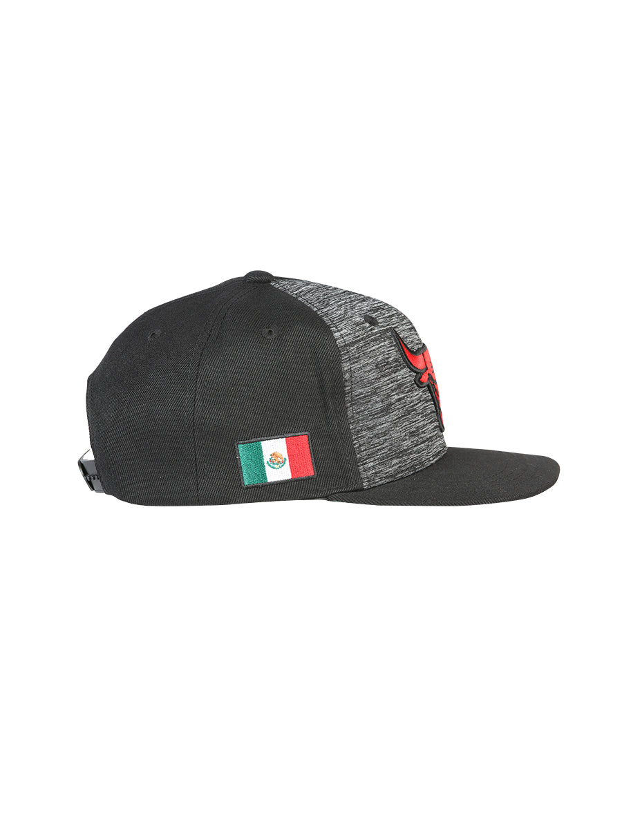 Sombrero Vaquero de Hombre El General en Tela Color Negro/Rojo 44391