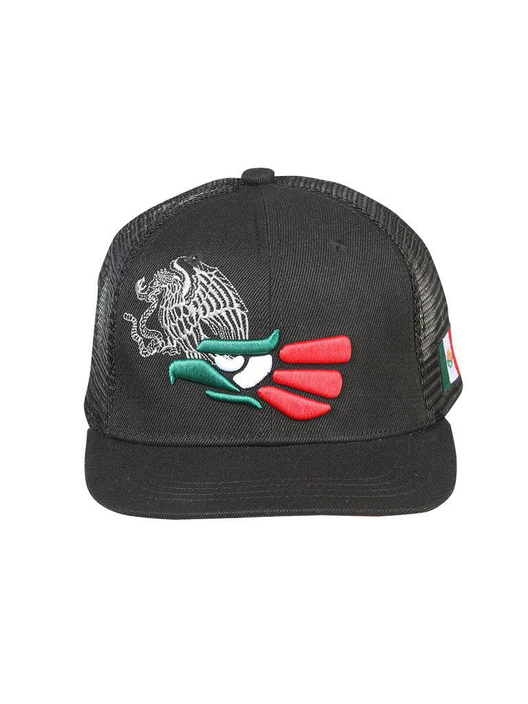 Sombrero Vaquero de Hombre El General en Tela Color Negro/Tricolor 44392