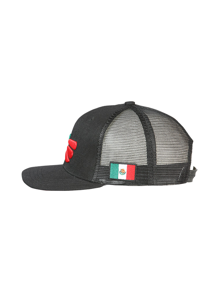Sombrero Vaquero de Hombre El General en Tela Color Negro/Tricolor 44392