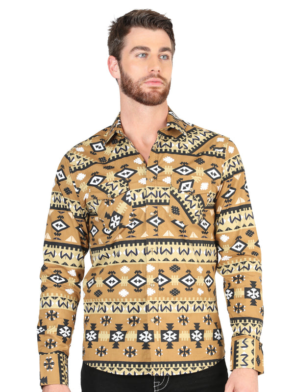 Camisa Vaquera de Hombre El Señor de los Cielos Manga Larga Broche Casual en 97% Algodón 3% Lycra 44417