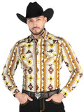 Camisa Vaquera de Hombre El Señor de los Cielos Manga Larga Broche Casual en 97% Algodón 3% Lycra 44471