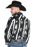 Camisa Vaquera de Hombre El Señor de los Cielos Manga Larga Broche Casual en 97% Algodón 3% Lycra Color Negro 44475