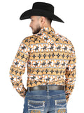 Camisa Vaquera de Hombre El Señor de los Cielos Manga Larga Broche Casual en 97% Algodón 3% Lycra 44477