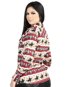 el General Negro/dorado Casual Long - Sleeve Camisa - Burgandy 44480