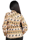 Camisa Vaquera de Mujer El Señor de los Cielos Manga Larga Broche Casual en 97% Algodón 3% Lycra 44481