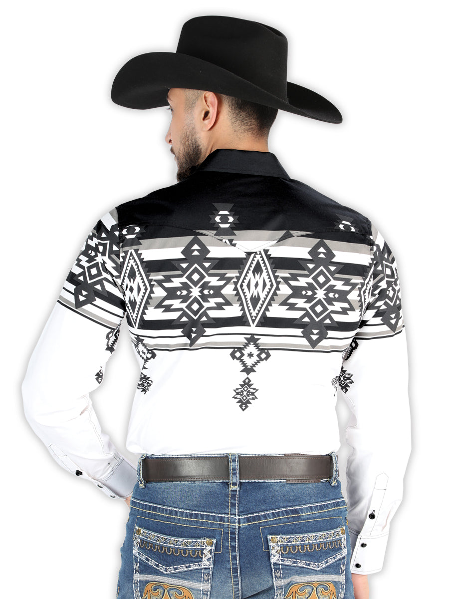 Camisa Vaquera de Niño El Señor de los Cielos Manga Larga Broche Casual en 97% Algodón 3% Lycra Color Negro 44496