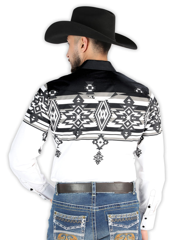 Camisa Vaquera de Niño El Señor de los Cielos Manga Larga Broche Casual en 97% Algodón 3% Lycra Color Negro 44496