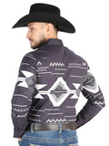 Camisa Vaquera de Hombre El Señor de los Cielos Manga Larga Broche Casual en 97% Algodón 3% Lycra Color Negro 44500