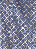 Camisa Vaquera de Hombre El Señor de los Cielos Manga Larga Casual en 97% Poliéster 3% Spandex Color Azul/Oro 44551