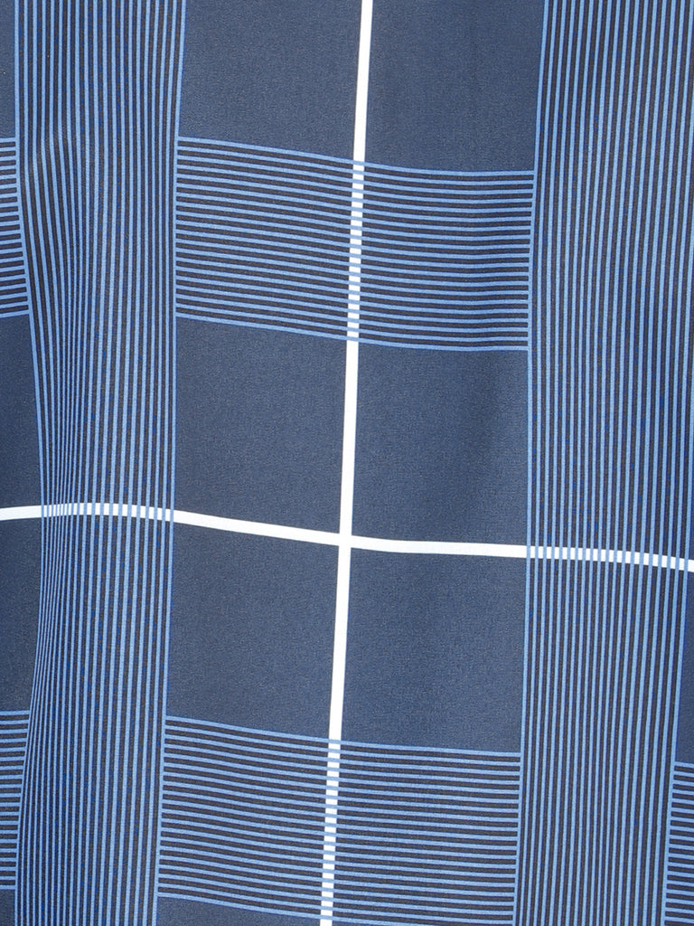 Camisa Vaquera de Hombre El Señor de los Cielos Manga Larga Casual en 97% Poliéster 3% Spandex Color Azul Marino 44600