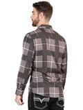 Camisa Vaquera de Hombre El Señor de los Cielos Manga Larga Casual en 97% Poliéster 3% Spandex Color Gris 44602
