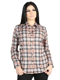 el General - Casual Long - Sleeve Camisa - Beige/negro 44715