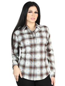 el General - Casual Long - Sleeve Camisa - Café/sand 44717