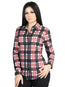el General - Casual Long - Sleeve Camisa - Blanco/rojo 44724