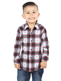 el General Negro/rojo Casual Long - Sleeve Camisa 44735