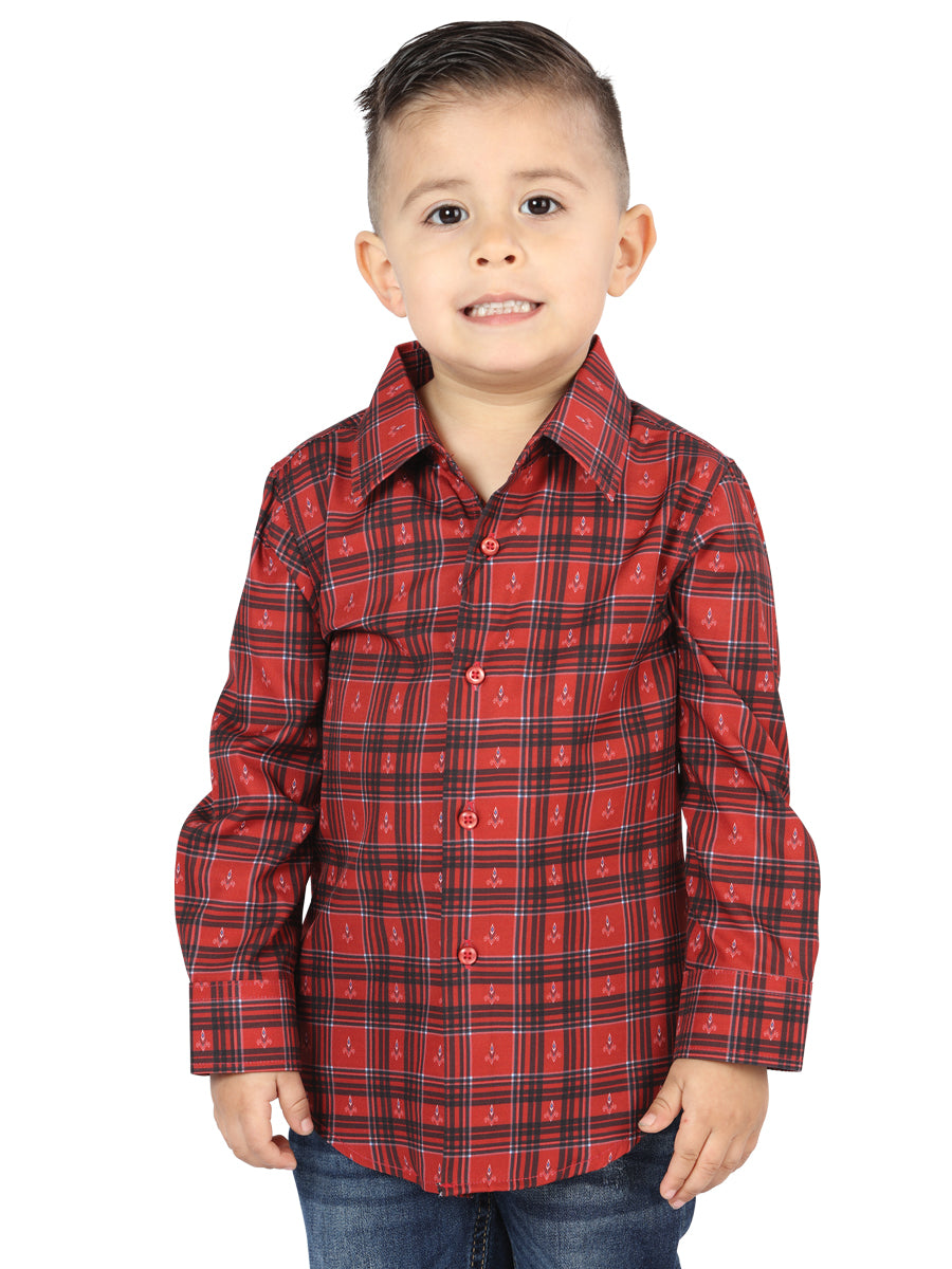 el General Rojo Casual Long - Sleeve Camisa 44739