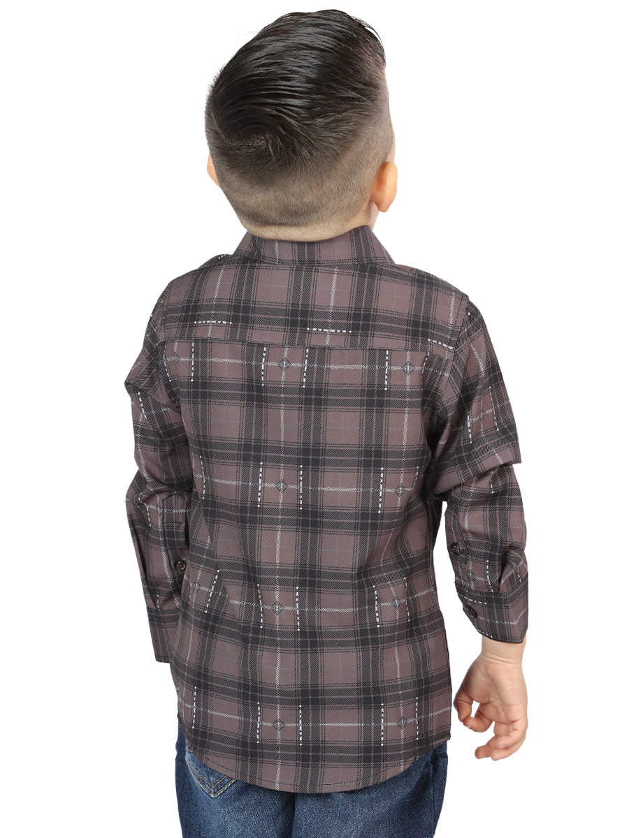 el General Moka/olive Casual Long - Sleeve Camisa 44746