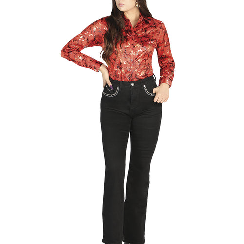 Pantalón de Mezclilla de Mujer Centenario en Mezclilla Color Negro 44819