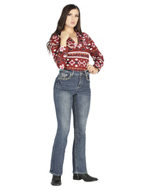 Dama Oscuro Azul Centenario Pantalón de Mezclilla 44820