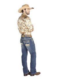 Pantalon Centenario Zd-1001 Mezclilla Azul Obscuro 44832