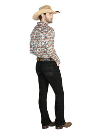 Pantalon Centenario Zd-1002 Mezclilla Negro 44834