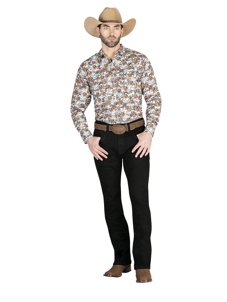 Pantalón de Mezclilla de Hombre Centenario ZD-1002 en Mezclilla Color Negro 44834