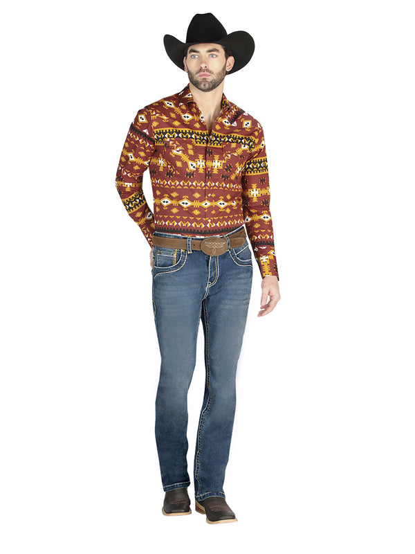 Pantalón de Mezclilla de Hombre Centenario ZD-1002 en Mezclilla Color Azul 44835