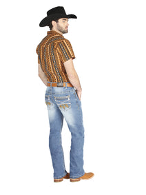 Pantalon Centenario Zd-1002 Mezclilla Azul Claro 44836