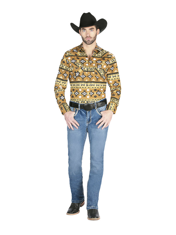 Pantalón de Mezclilla de Hombre Centenario ZD-1003 en Mezclilla Color Azul Claro 44839