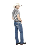 Pantalón de Mezclilla de Hombre Centenario ZD-1005 en Mezclilla Color Azul 44845