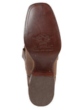 Bota Vaquera Rodeo Mujer El General Piel Alazán Café - Modelo 44854