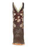 Bota Vaquera Rodeo Mujer El General Piel Bovino Petatillo/Crazy Café - Modelo 44855