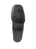 Bota Vaquera Rodeo Mujer El General Piel Bovino Petatillo/Crazy Negro - Modelo 44856